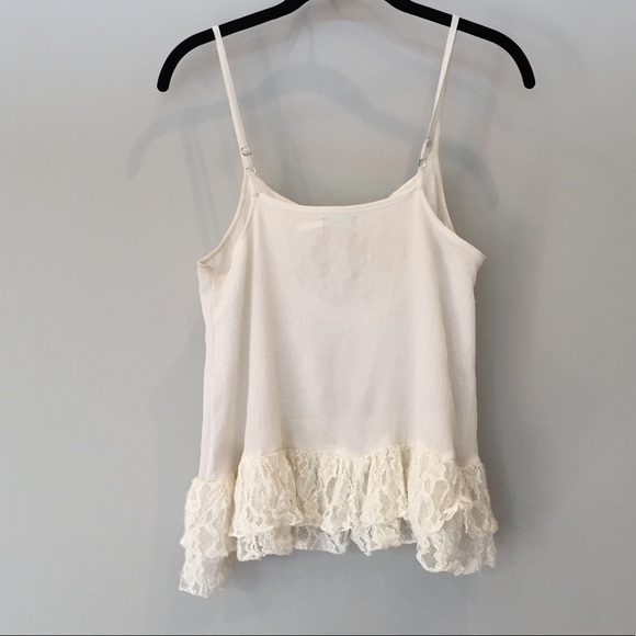 Kimchi Blue Sheer White Ruffle Blouse - Picture 3 of 11